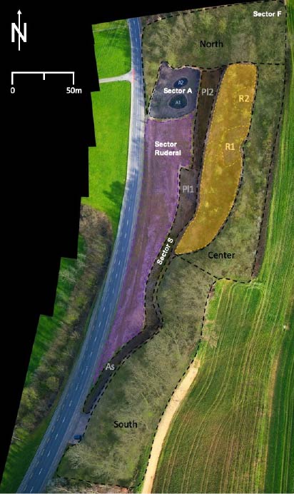 Drone-based sub-sector mapping of Parcel 1988